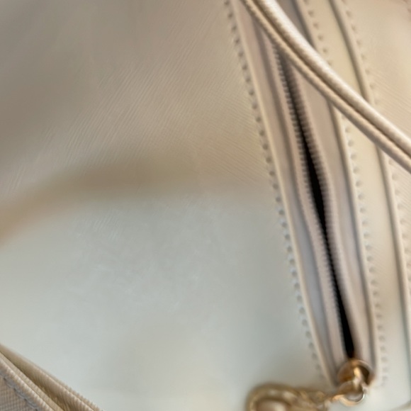 Ivory White & Gold Bow Mini Backpack - Picture 9 of 12